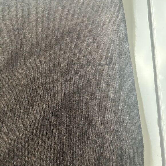 Land’s End Women’s Sweater Dress 100% Merino Wool Cowl Neck Size M Dark Brown - Picture 10 of 13